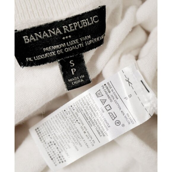 Off-White Basic Cardigan 🍦 BANANA REPUBLIC - Picture 5 of 7